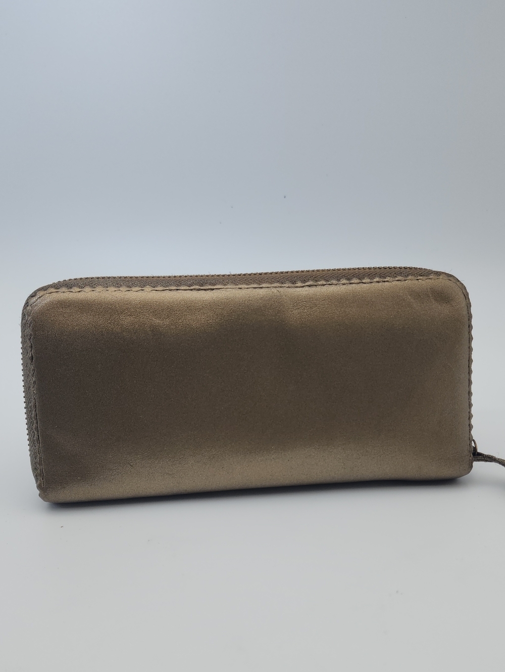 LOEWE Anagram Continental Long Zip Around Wallet Metallic Bronze Gold Leather - Picture 3 of 16